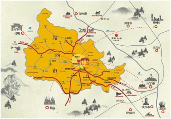 锦绣古镇开启靖西全域旅游核心引擎