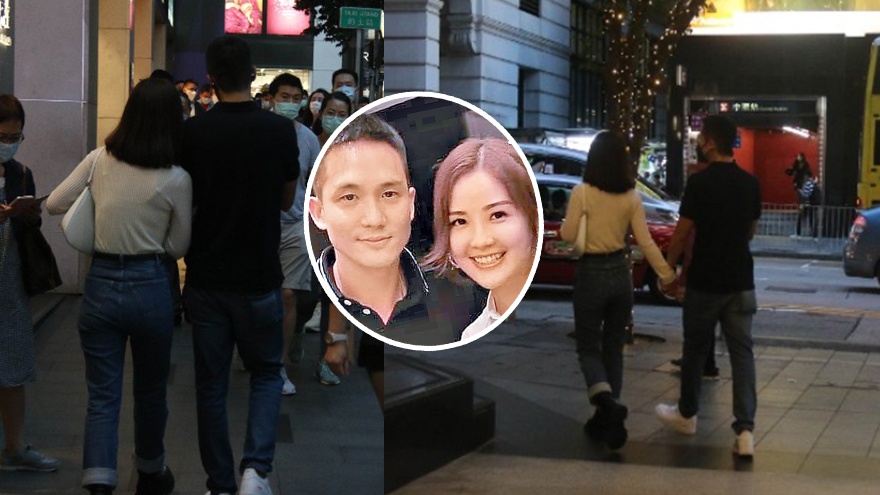 阿sa与男友牵手逛街力破分手传闻