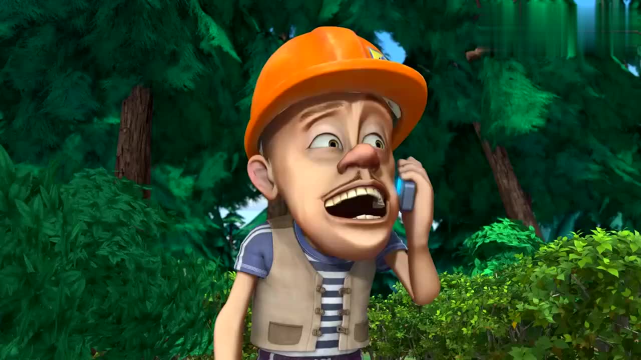 熊出没-光头强想抓香獐子,竟打电话向老板求助,真是费心了