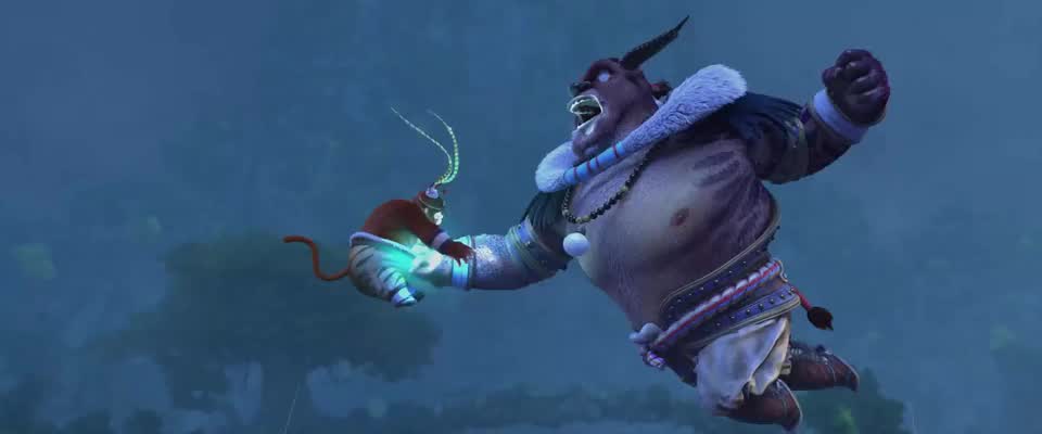 孙悟空恢复神力大战牛魔王,把牛魔王耍得团团转