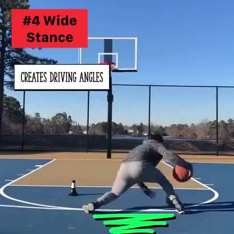 双变向 急停跳投的练习,满满细节感