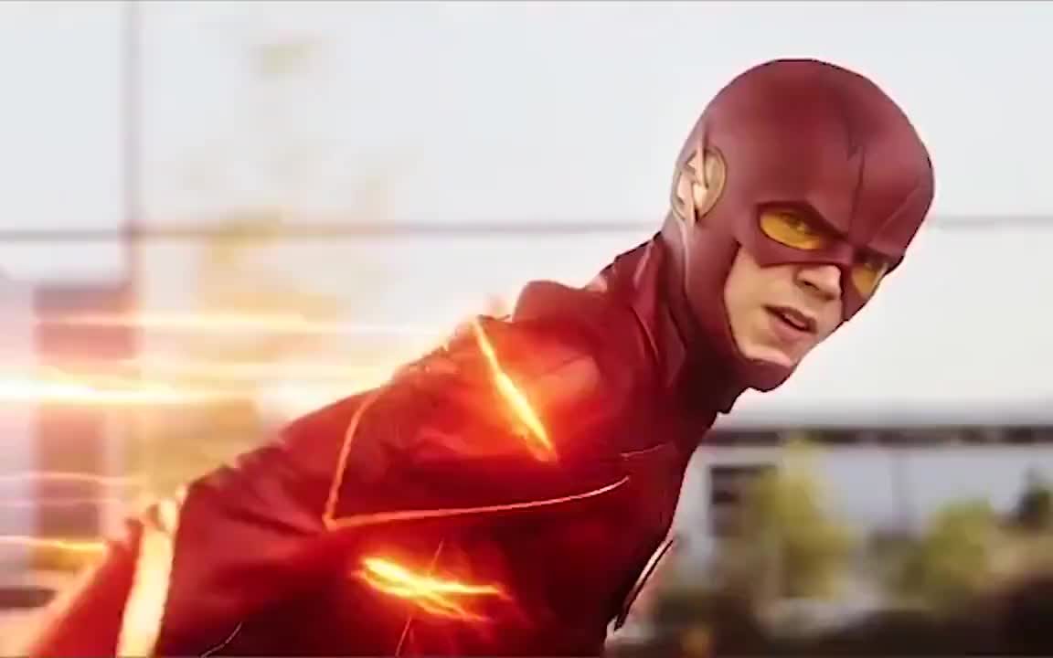 闪电侠电视剧片段,邀请女超人比赛跑步,这速度真是旗鼓相当!