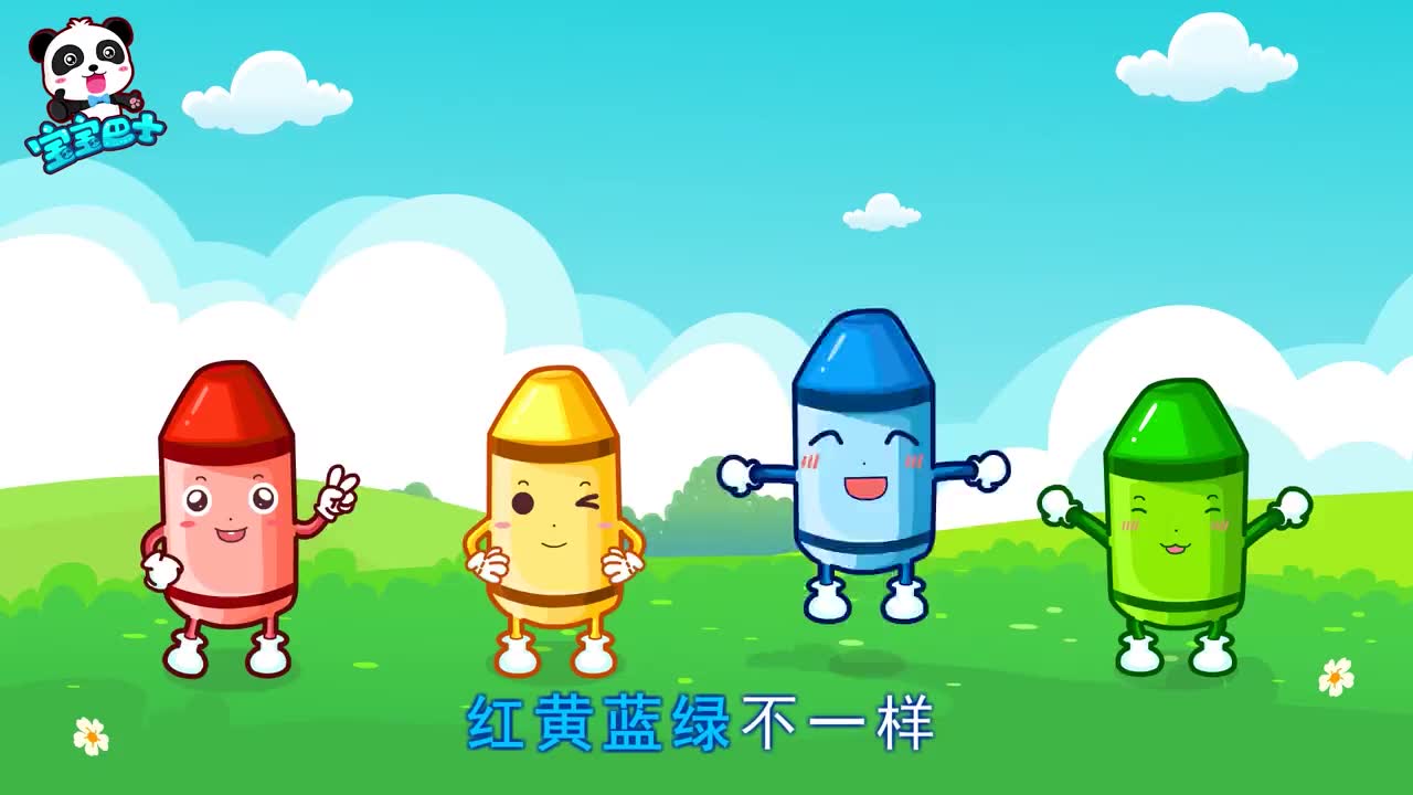 小飞娃拥抱恩人爷爷送上蜡笔手绘荷花图