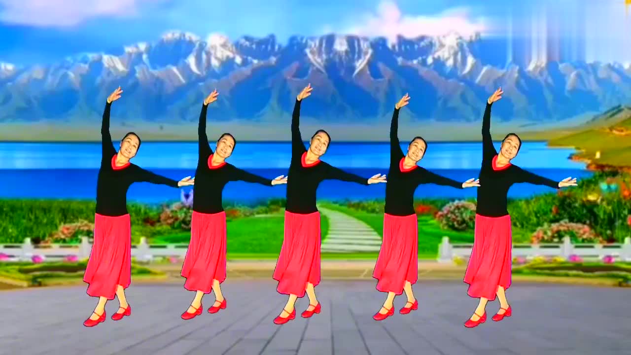 dj版广场舞《外婆的澎湖湾》歌词情深意浓,舞蹈优美