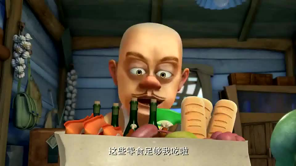 熊出没:光头强上街做生意,开始卖烤串,吸引很多顾客!