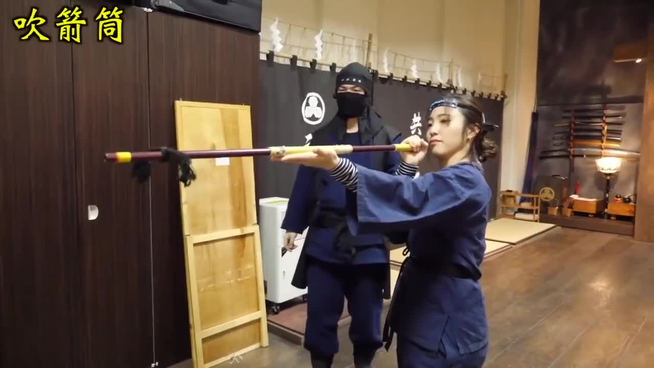 日本忍者大师亲自示范,果然是高手