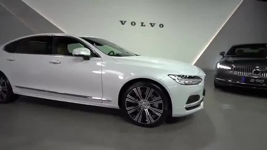 抢先实拍2021款沃尔沃s90,外观配置全新升级,还想啥宝马5系