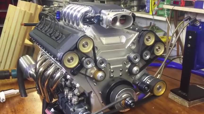 星形9缸发动机模型