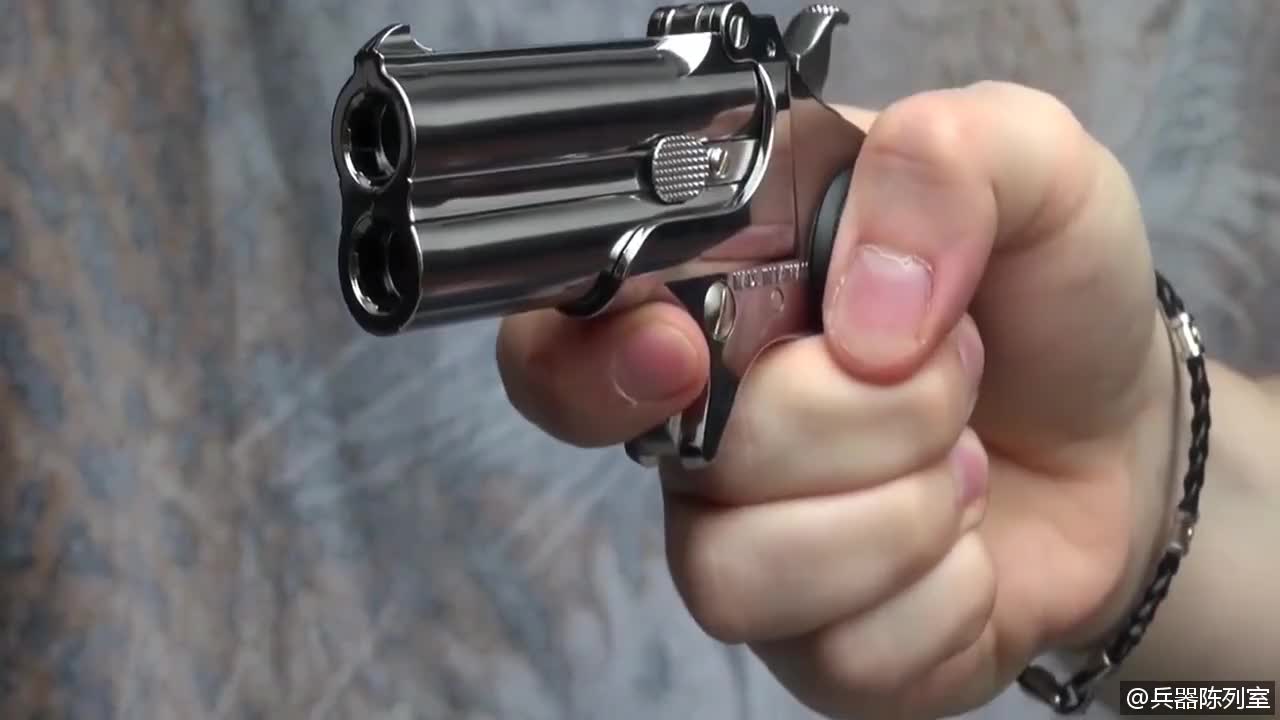 日本玩具版德林杰单管袖珍手枪,它的bb弹是这样装的!