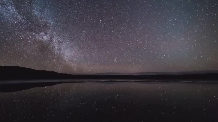 延时摄影:韩国上空的银河,美到无法呼吸