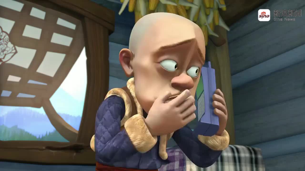 光头强觉得自己要挂了 赶紧跟妈妈打电话