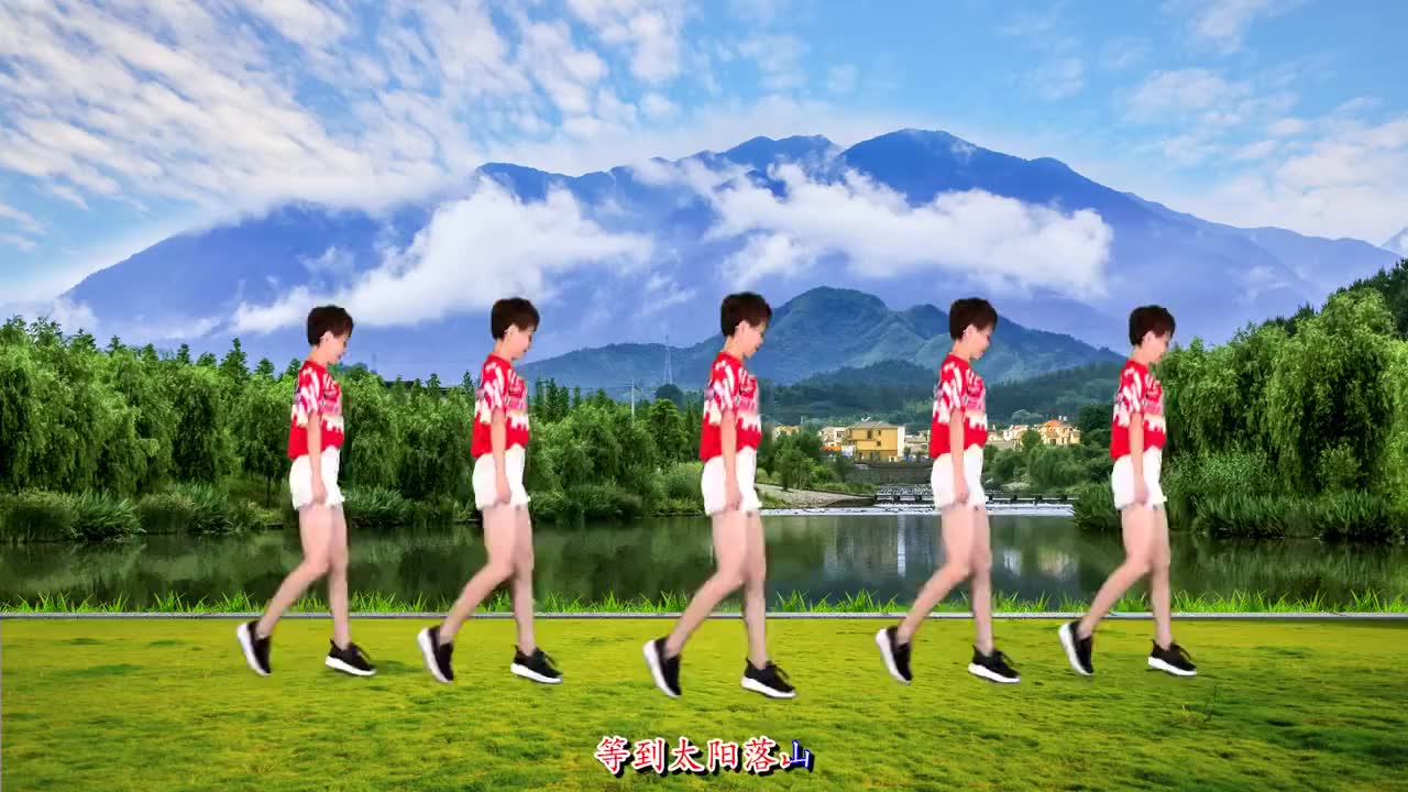 糖豆广场舞课堂《花桥流水》简单苗族舞教学