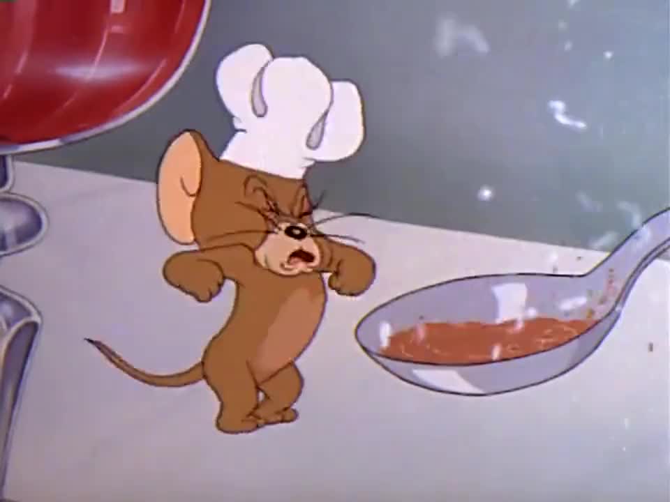 猫和老鼠:汤姆要抓杰瑞,结果脑袋都被打扁了,这家伙太可怜了