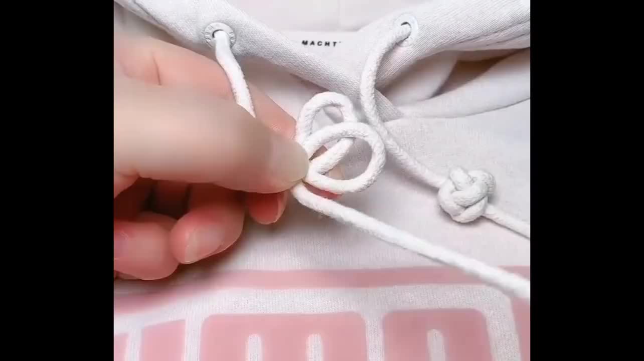 原来, 卫衣上的绣球是这样系的,马住!