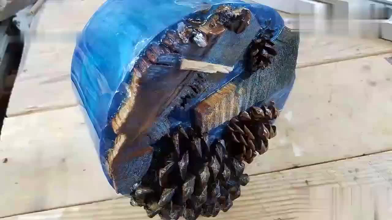松果遇上环氧树脂,又出新玩法,成品真有创意