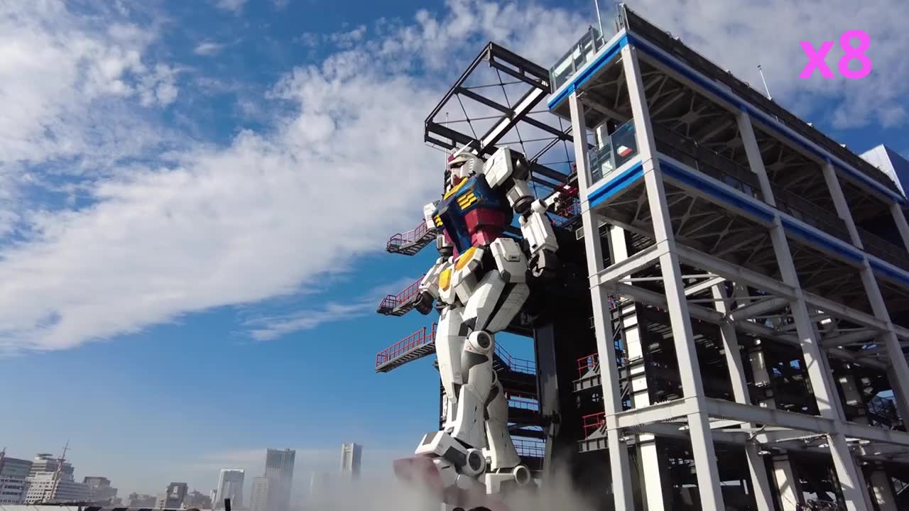 日本东京湾点亮巨型五环标志