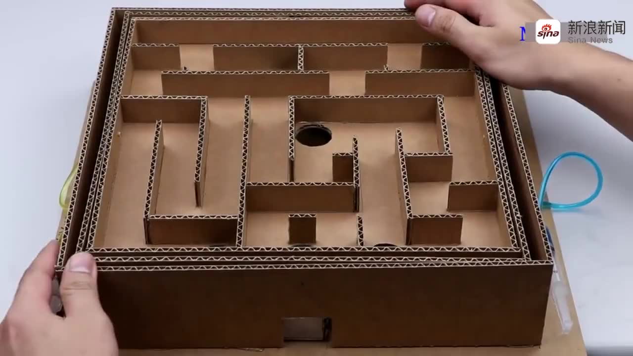 纸盒迷宫制作方法图片