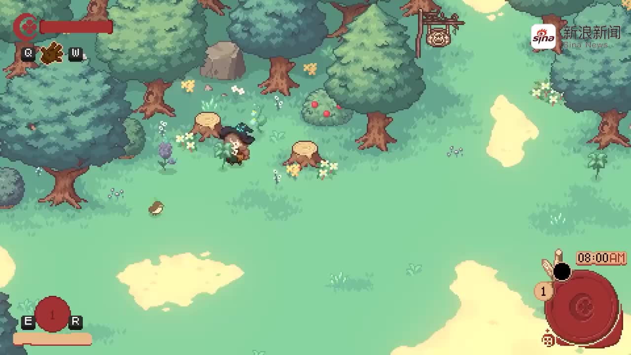 一款非常可爱的像素风女巫生活模拟游戏《森林里的小女巫》