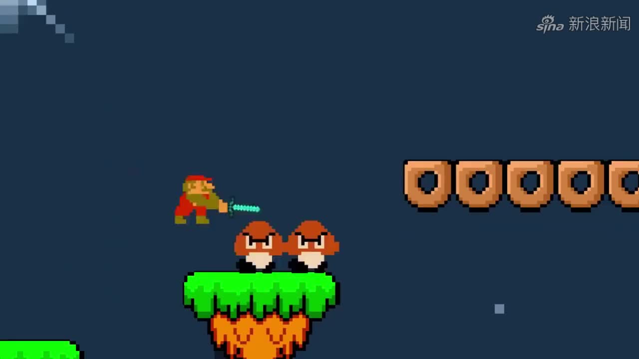 mc动画钻石剑马里奥vs巨型板栗仔机器人