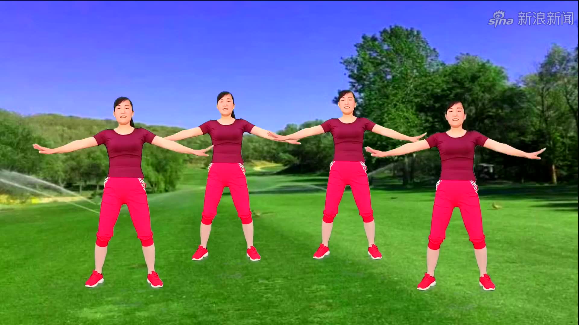 糖豆广场舞课堂《新送情郎》诙谐有趣的健身舞