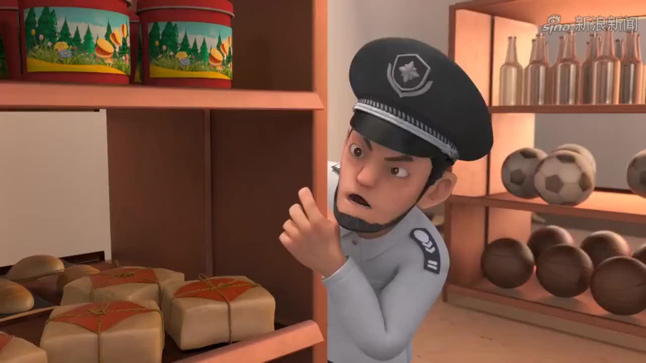 熊出没熊二把牙刷当梳子这奇葩操作保安看到都不淡定了