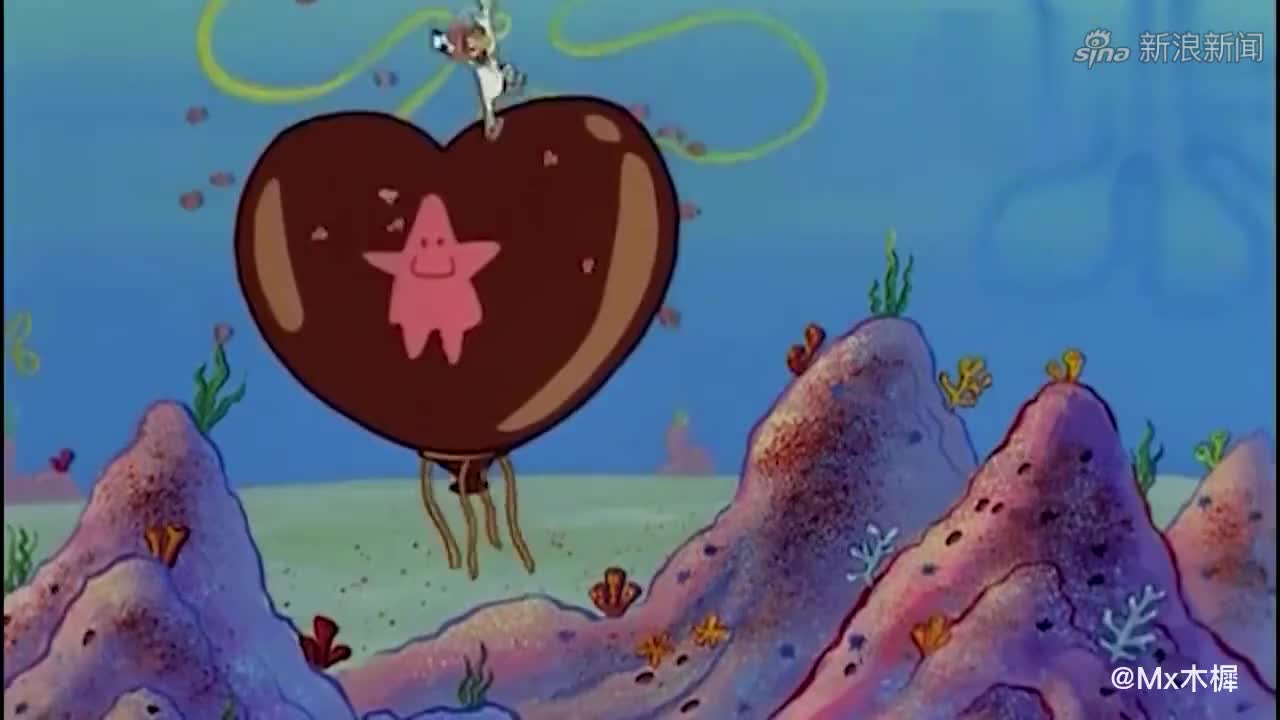 海绵宝宝和珊迪的热气球遭遇扇贝攻击情况十分危急