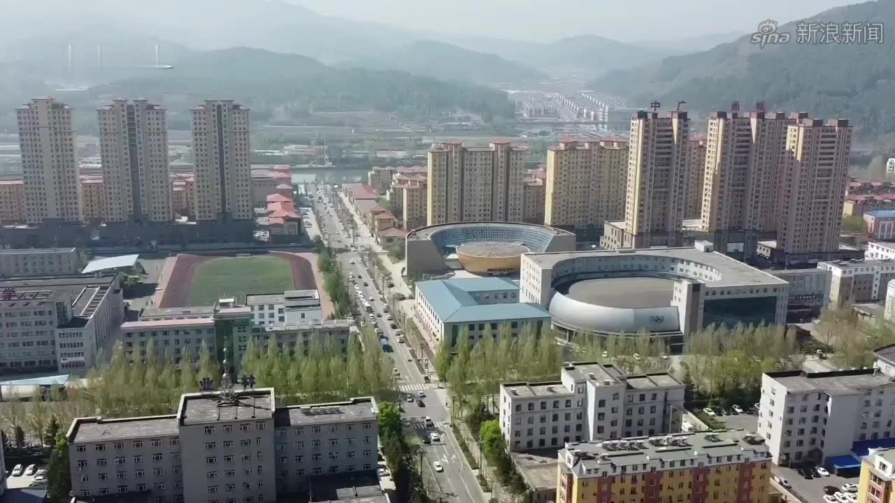 通化,中国医药之城,航拍吉林省通化县全景