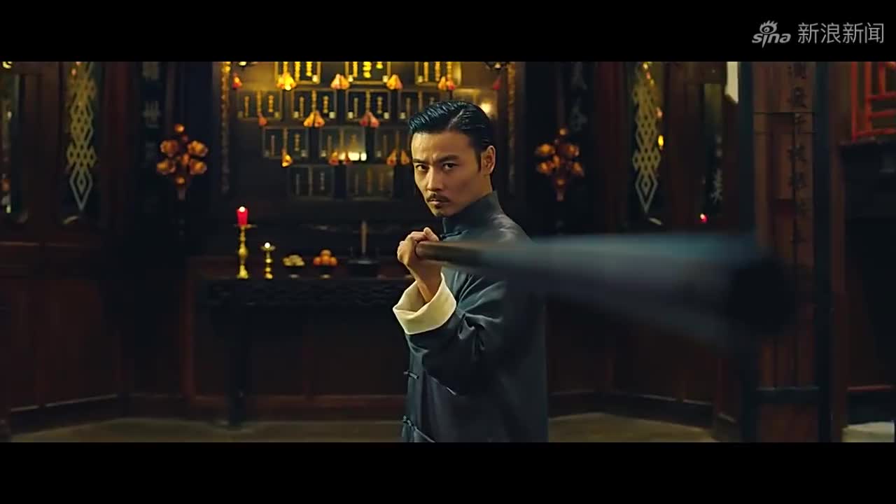 叶问3甄子丹对战张晋,棍,刀,拳脚都完胜张晋