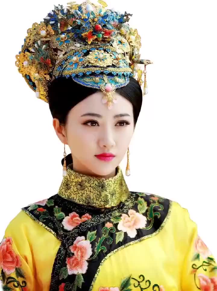 考古景甜清宫装造型~ 我感觉她的清宫装造型也是一绝啊!