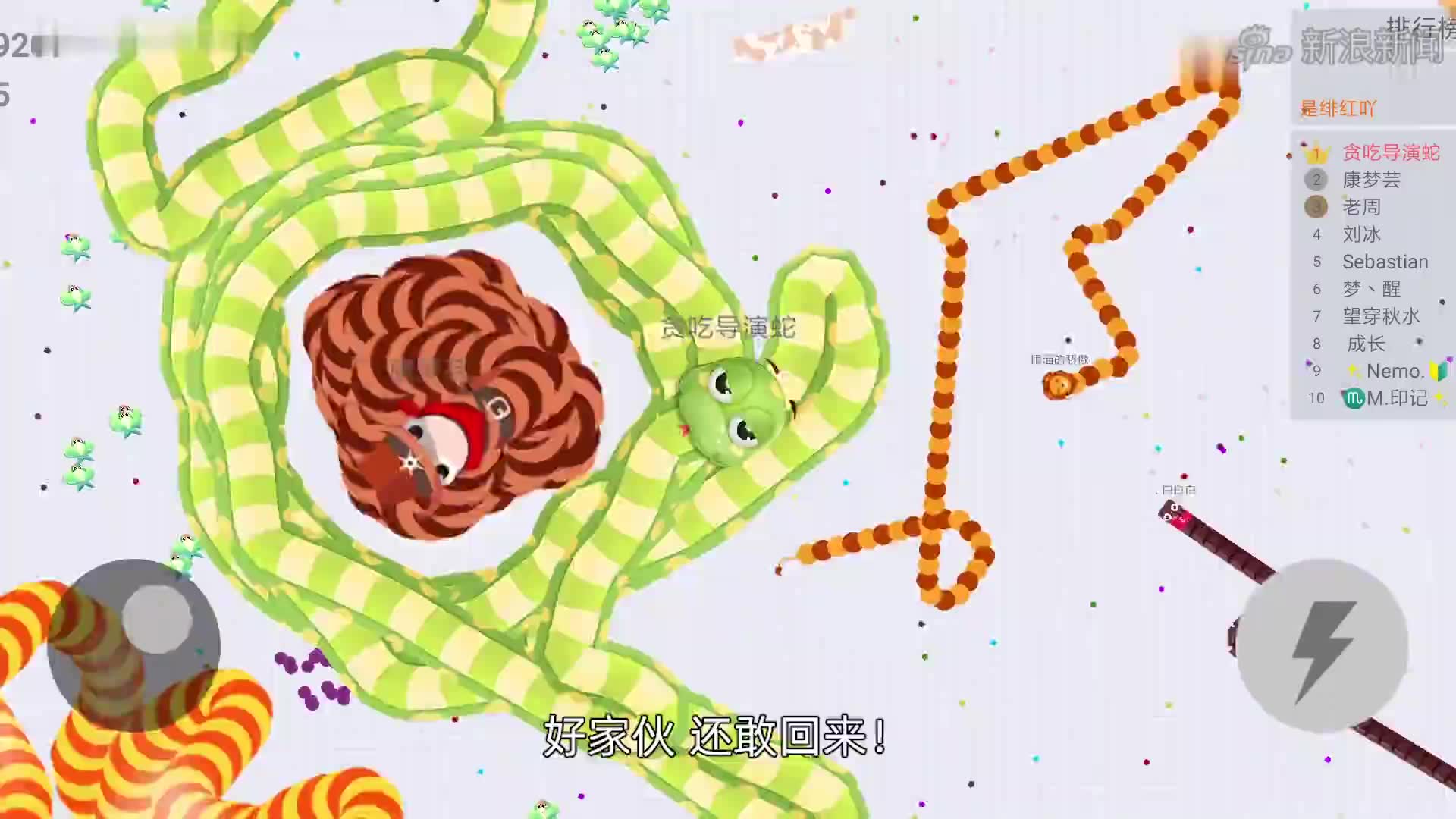 贪吃蛇大作战之蛇王的男人:能吃我不吃,就原地转圈,诶~就是玩