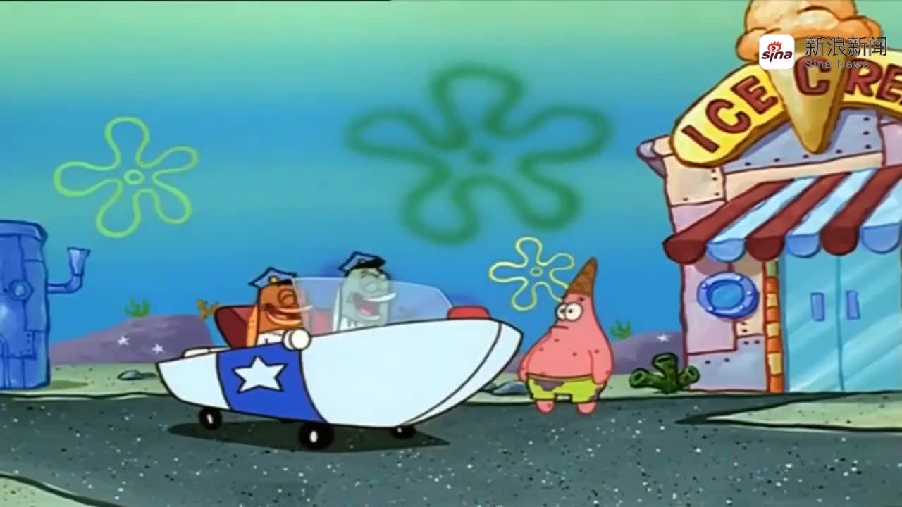 海绵宝宝:派大星连警察都戏弄派大星