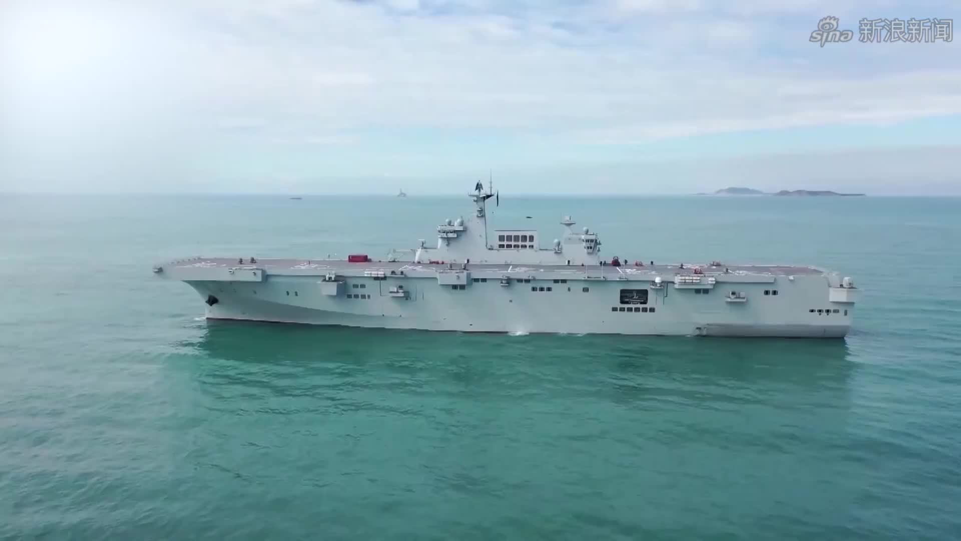 骄傲!60秒回顾两栖攻击舰海南舰高光时刻,自豪!