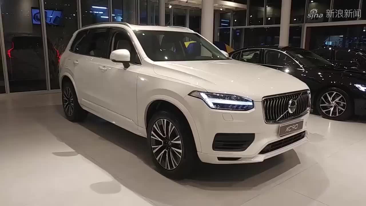 2021款沃尔沃xc90实拍,按下钥匙开上路,感受一下隔音效果如何