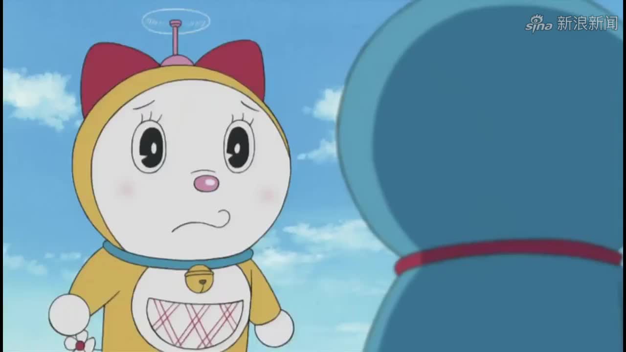 哆啦a梦:大雄跑步垫底,戴上自信头盔瞬间信心满满,加油大雄!