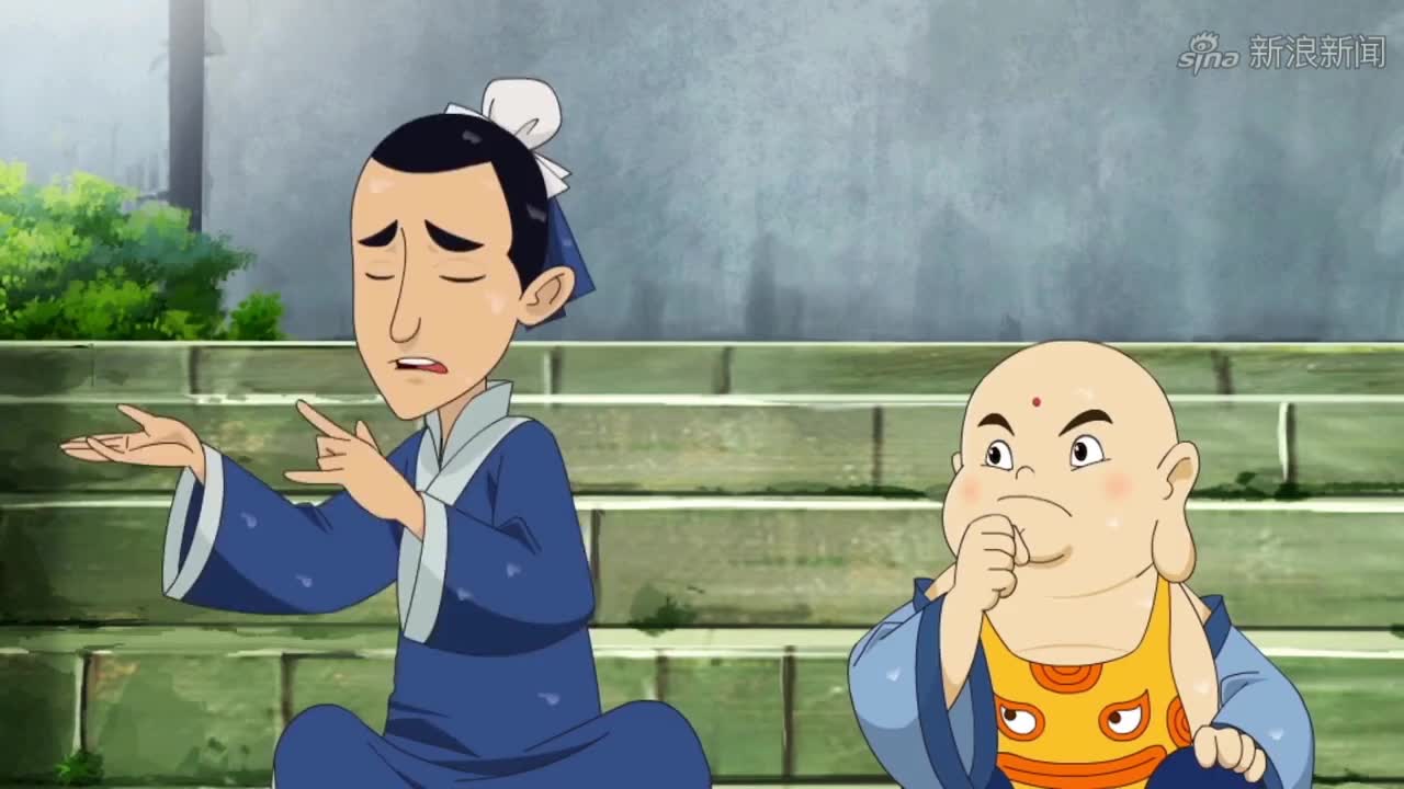 布袋小和尚:小和尚的布袋好厉害,可以把旧家具,变成了新的家具