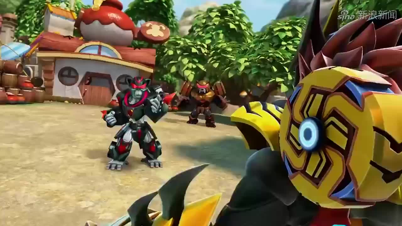 石甲熊投靠黑暗势力,变得更加强大,把怪兽打得落花流水