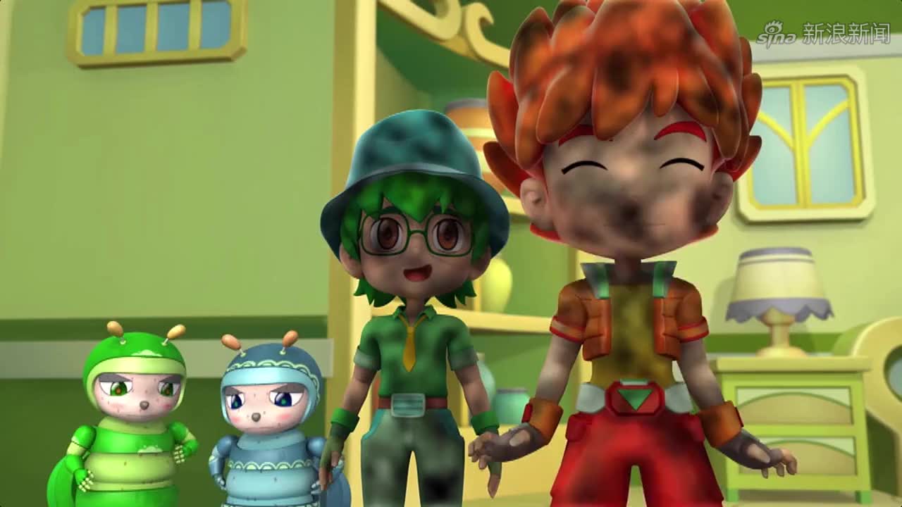 指令宝贝:毛毛虫怪假装可怜,博取大家同情,假装抱抱陷害天乐!