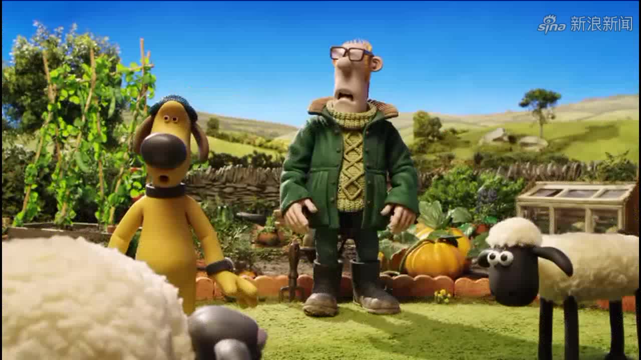 小羊肖恩:拼图被胶水粘住,小羊怎么拽不下来,还弹了主人的屁股