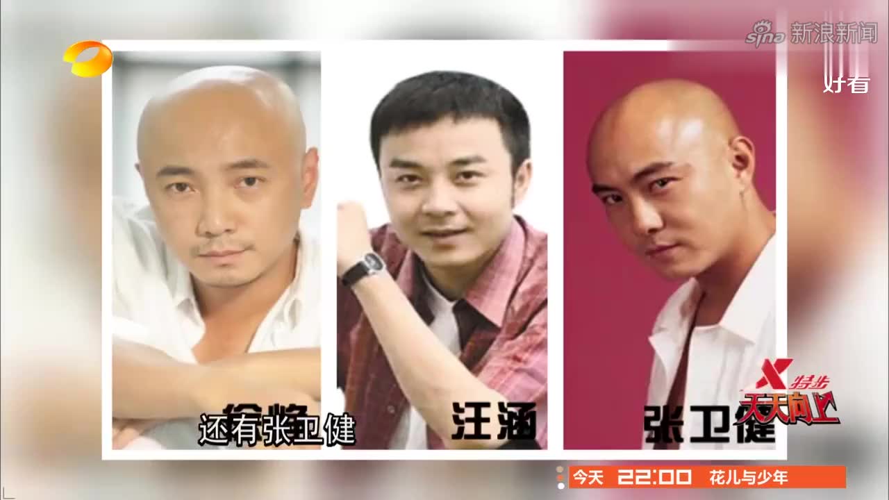 徐峥张卫健汪涵太像了!要是汪涵也剃光头,简直三胞胎丨天天向上
