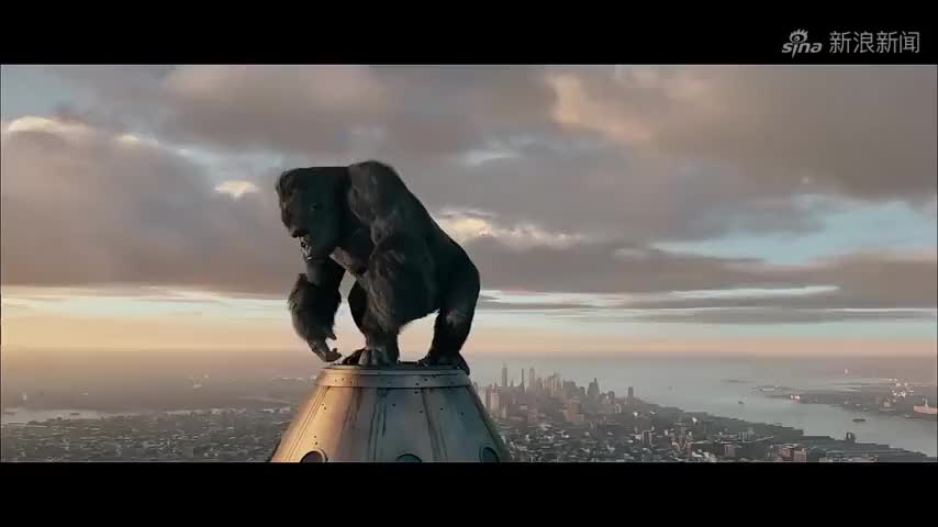 帝国大厦经典之战,金刚为爱手撕人类战斗机,看得过瘾!