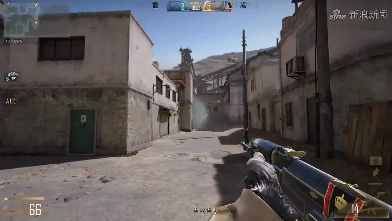 cf白鲨:队友乱报点导致老白转角遇到爱,真的吓死人了!