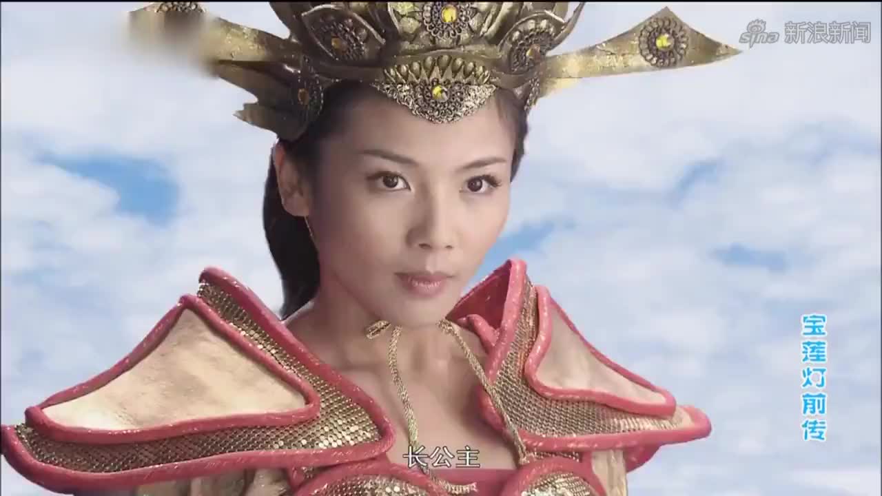 宝莲灯前传:瑶姬抱着天佑落地,天佑吓得不敢睁眼,太怂了!