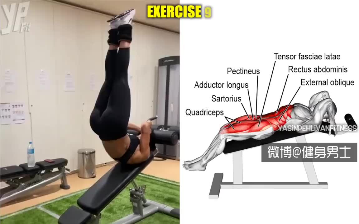 16大疯狂的腰腹动作,腹肌女神sonia isaza亲自示范,转需!