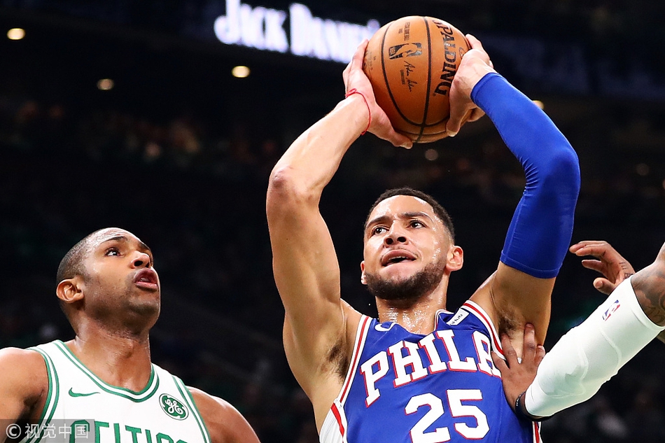 西蒙斯篮下强打