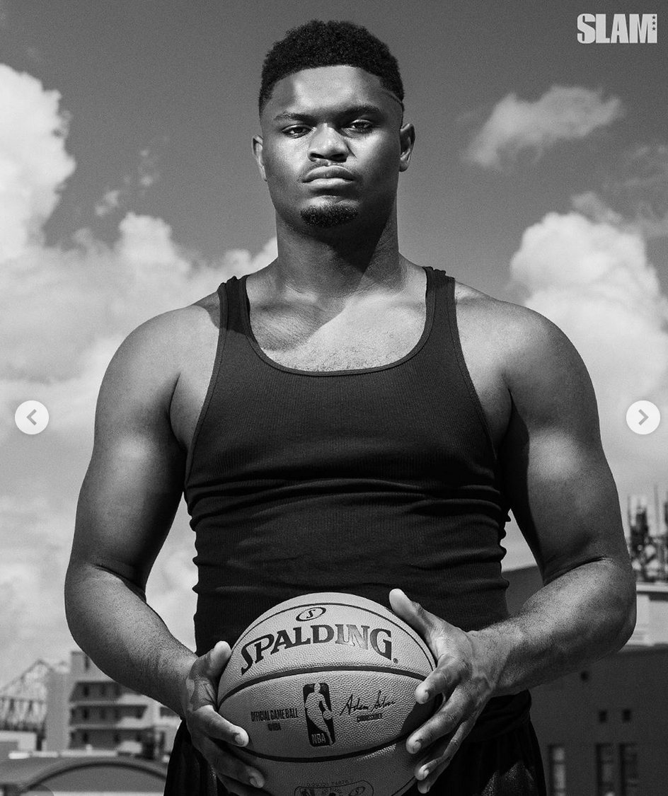 锡安SLAM杂志封面写真出炉！这肌肉线条太绝！