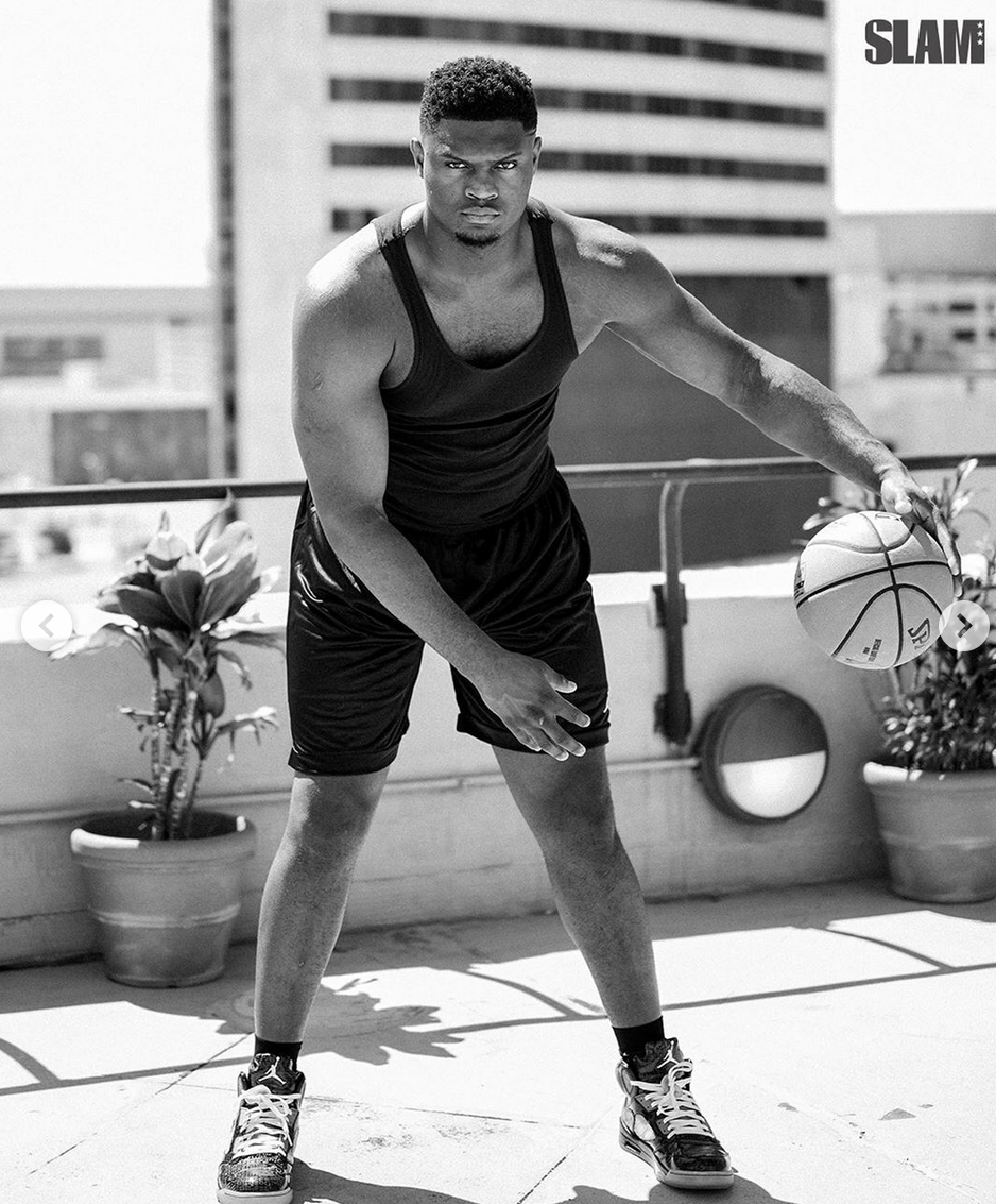 锡安SLAM杂志封面写真出炉！这肌肉线条太绝！