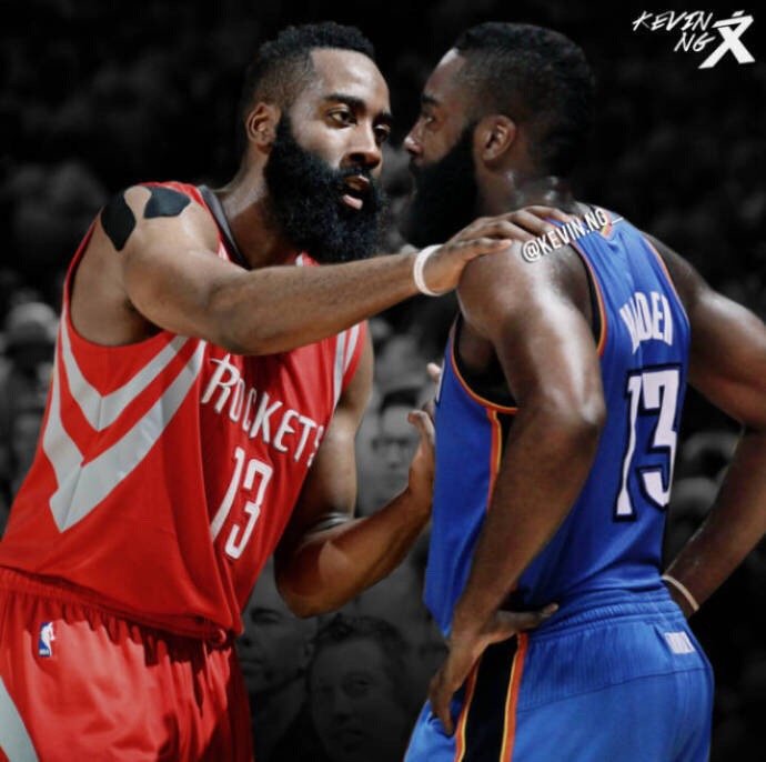 火箭时的哈登遇上雷霆时的哈登