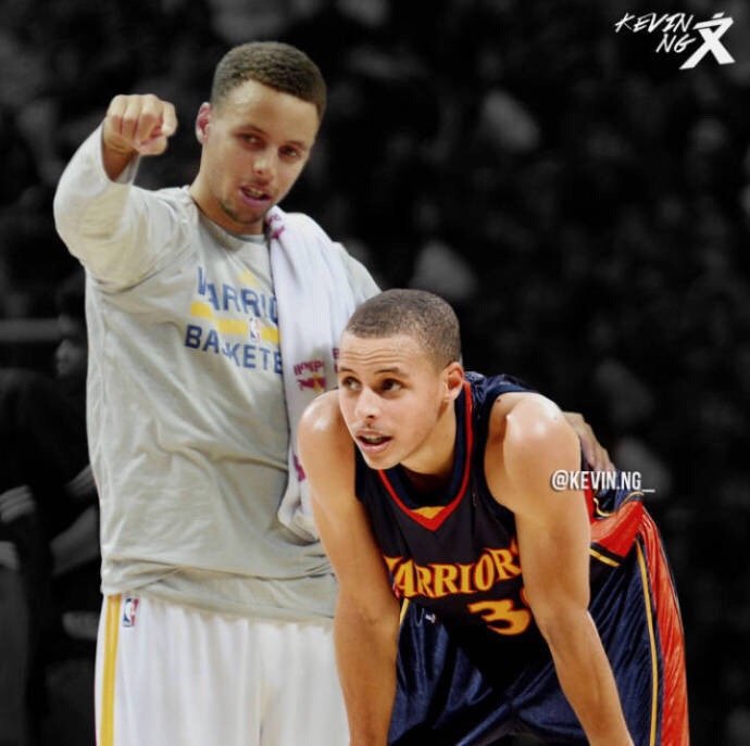 胡子库里和稚嫩库里