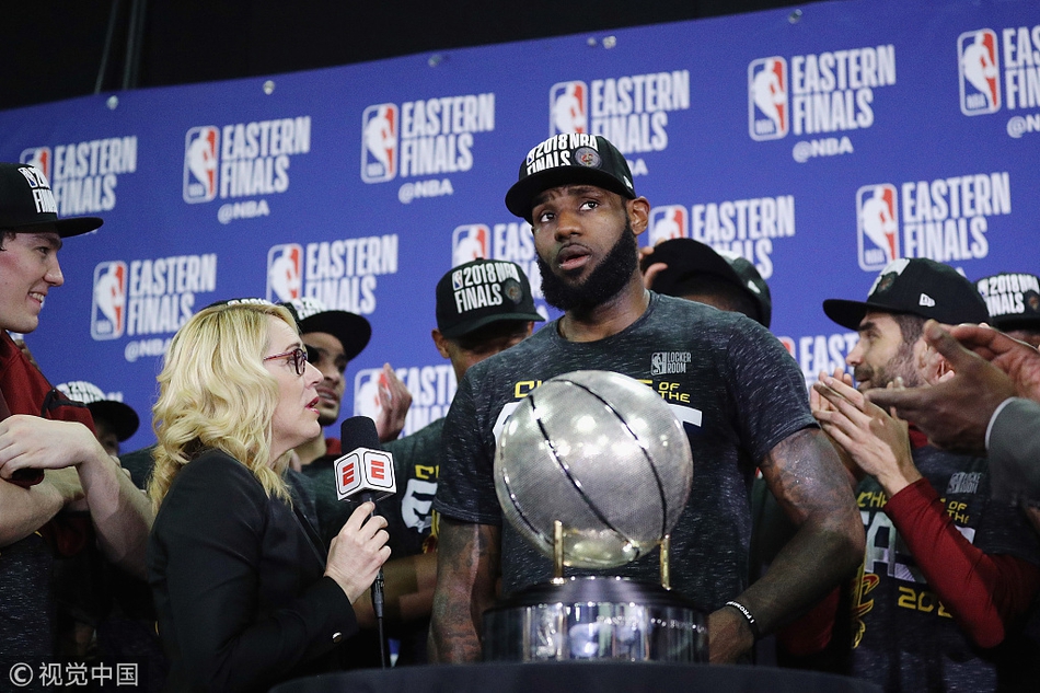 詹姆斯接受采访