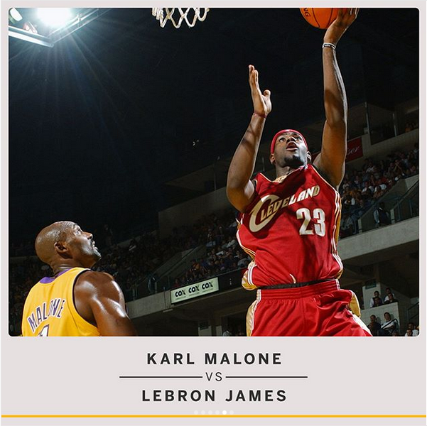 勒布朗-詹姆斯vs卡尔-马龙